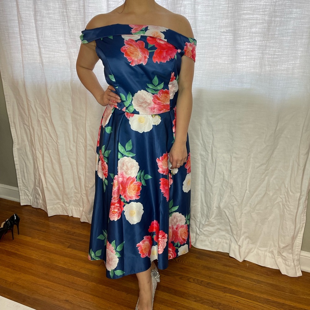 Floral high low dress